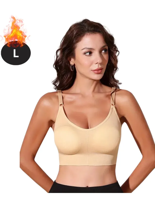 Nivard BH Zonder Beugel - Zonder Bandjes - Push-up Bh's - Comfort Beha - Gemengd - Beige