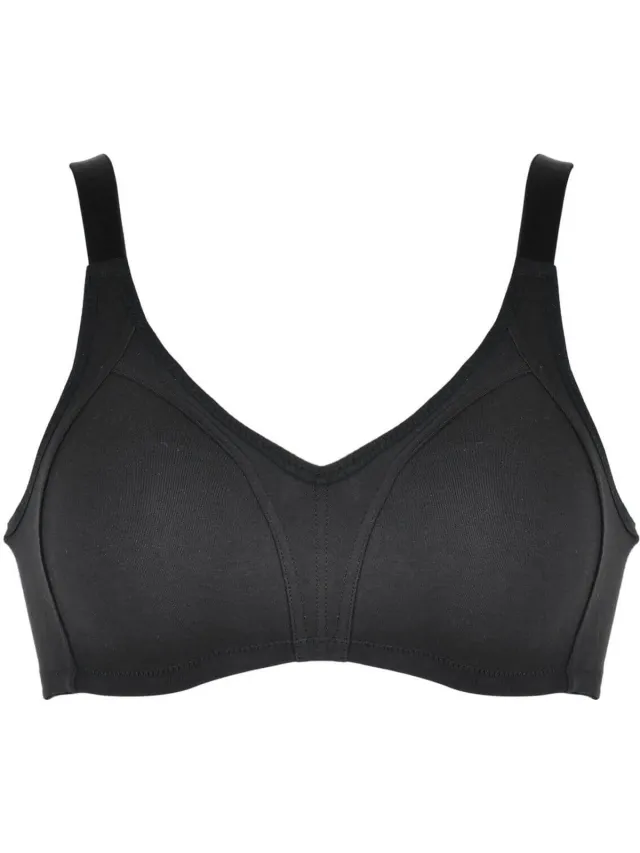 Naturana naadloze soft BH zonder beugels maat 80B zwart