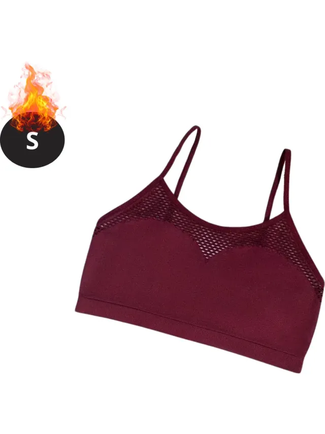 Livano BH Zonder Beugel - Zonder Bandjes - Push-up Bh's - Comfort Beha - Comfortabel - Sexy - Bordeauxrood