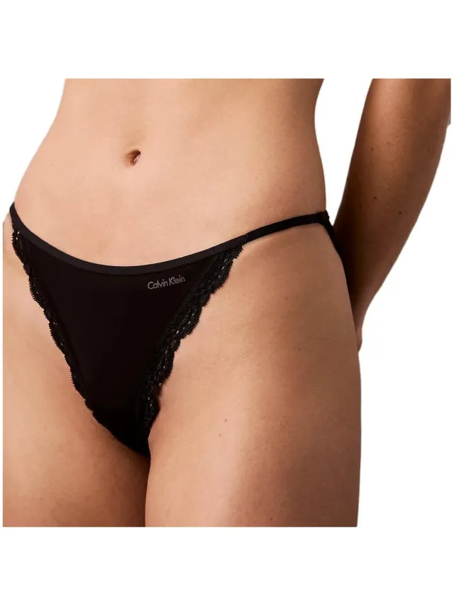 Calvin Klein Jeans string bikini zwart