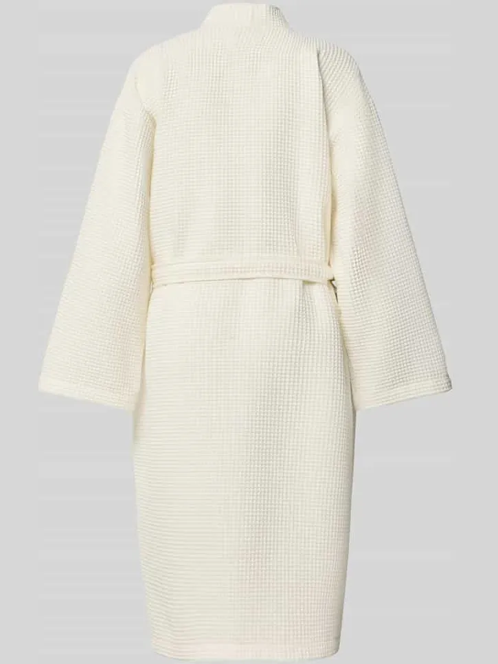 Christian Berg Woman Badjas van puur katoen offwhite, foto 2