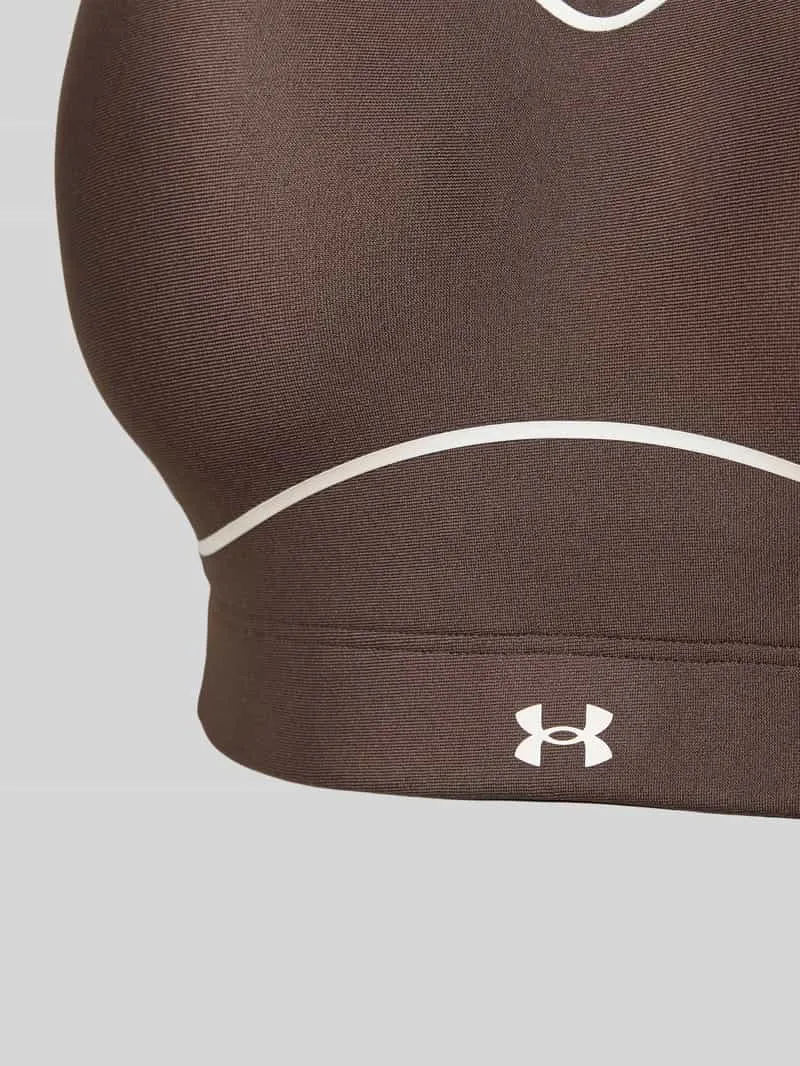 Under Armour Sport-bh met contraststrepen donkerbruin, foto 3