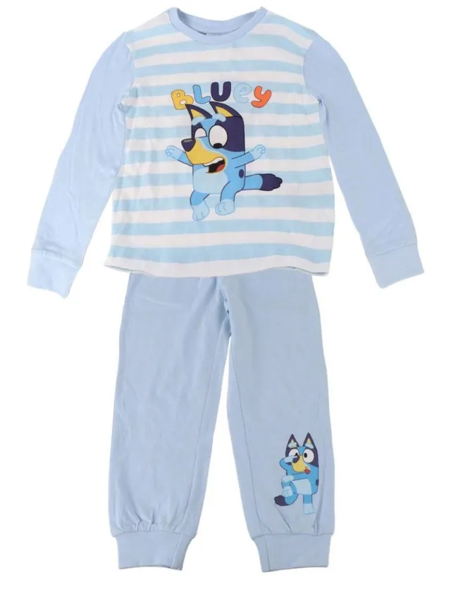 Bluey Pyjama Bluey en Bingo Maat 5 jaar 100% Katoen Light Blue