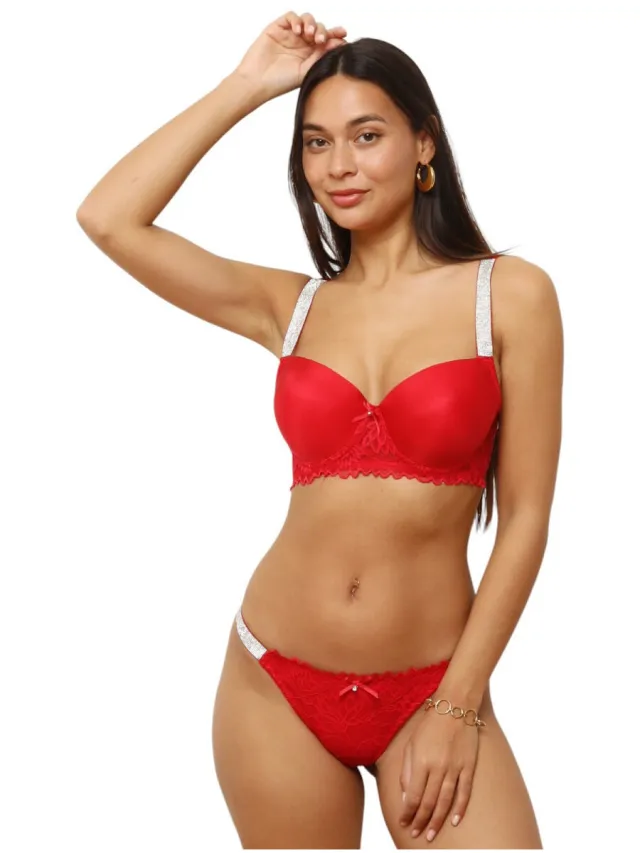 La Modeuse gewatteerde bh rood