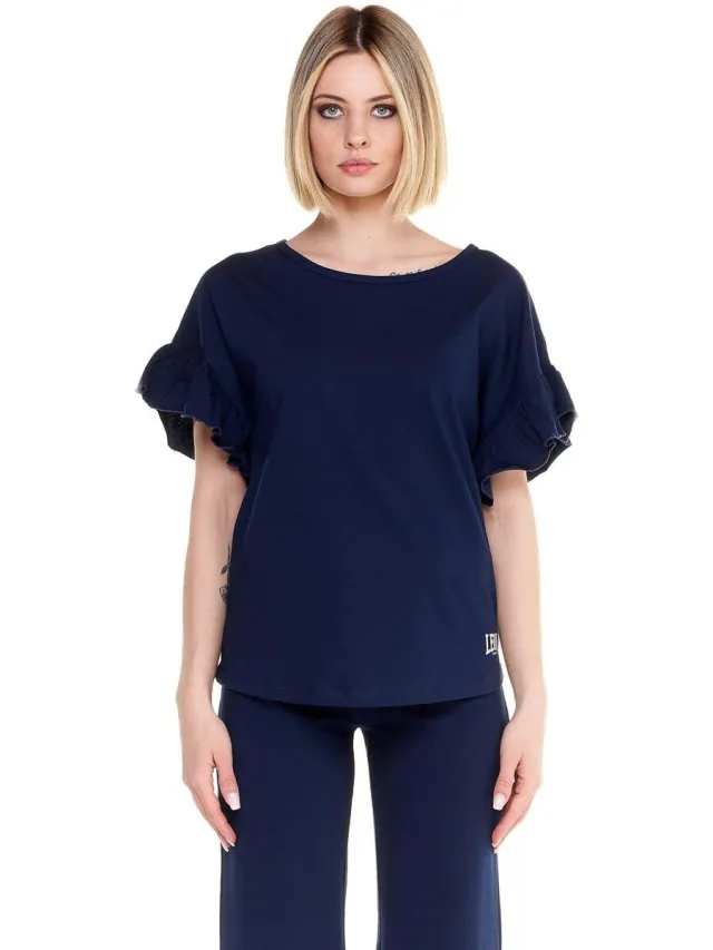 Leone 1947 pyjamatop blauw