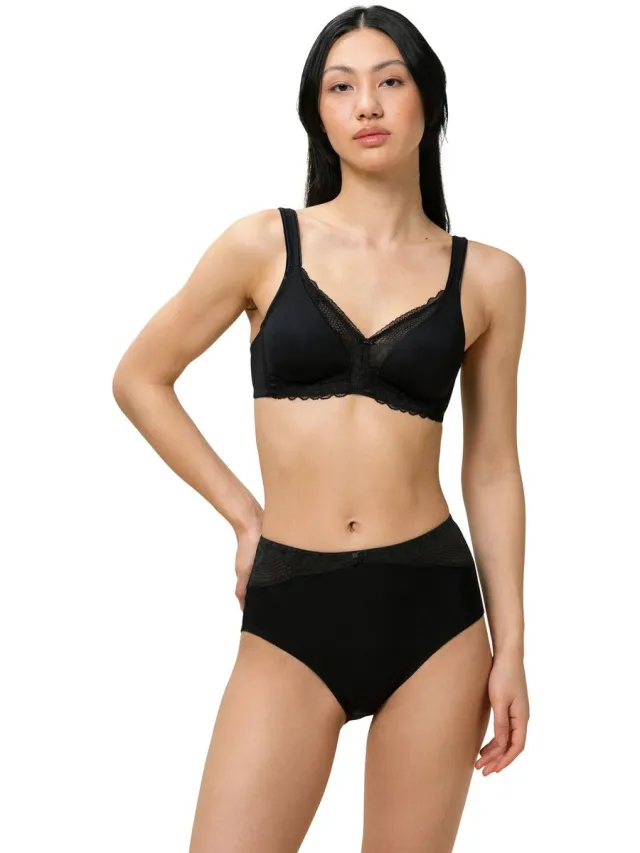 Triumph Bügelloser BH Modern Lace+Cotton zwart