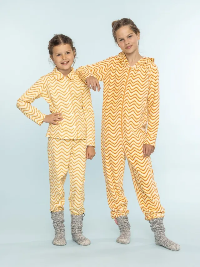 Claesen's Pyjama245333G-Zig Zag-6 Geel
