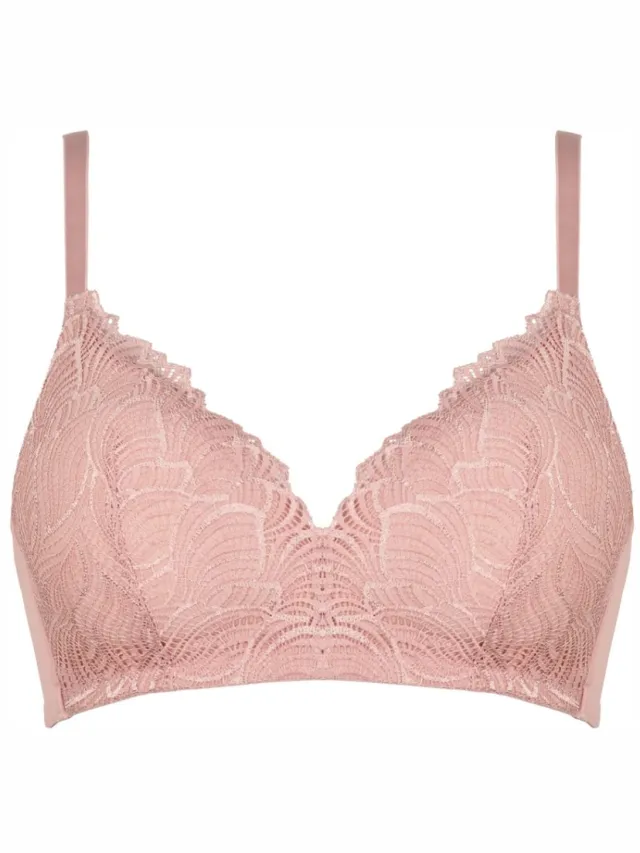 Naturana padded soft BH zonder beugels maat 90C Pink Rose