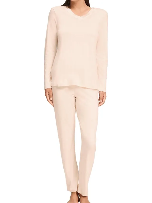 Hanro Dames pyjama Tyra creamy glass
