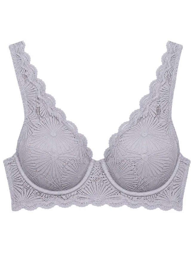 Esprit Dames BH – Voorgevormd met Beugel – Donkerblauw – 75B – Geschulpte Rand