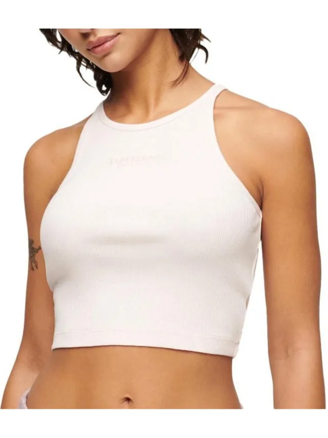 Superdry Sport BH Superdry Embroidered Racer Wit