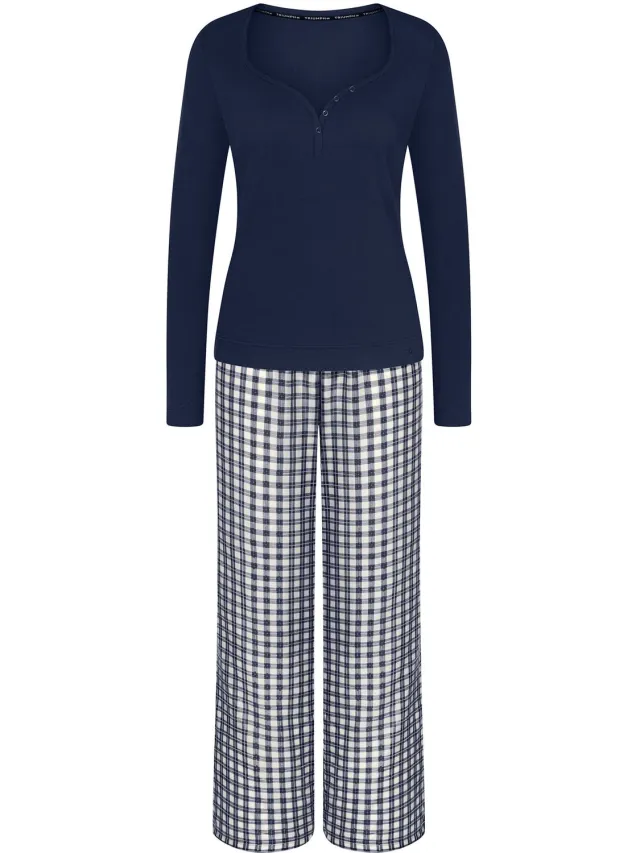 Triumph Pyjama Red Label Elevated Sets BLUE - DARK COMBINATION