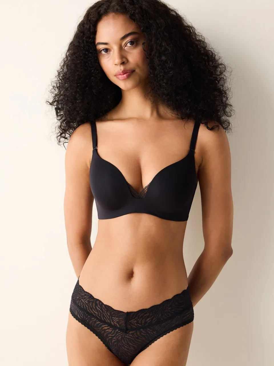 Penti Kant Jersey Bralette Beha Zwart