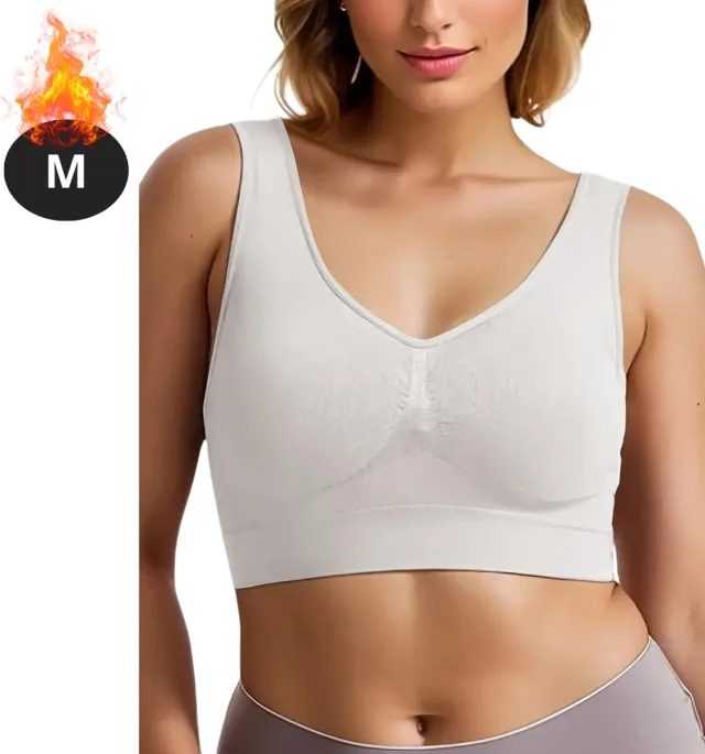 Nivard BH Zonder Beugel - Zonder Bandjes - Push-up Bh's - Comfort Beha - Gemengd - Comfortabel - Ivoorwit
