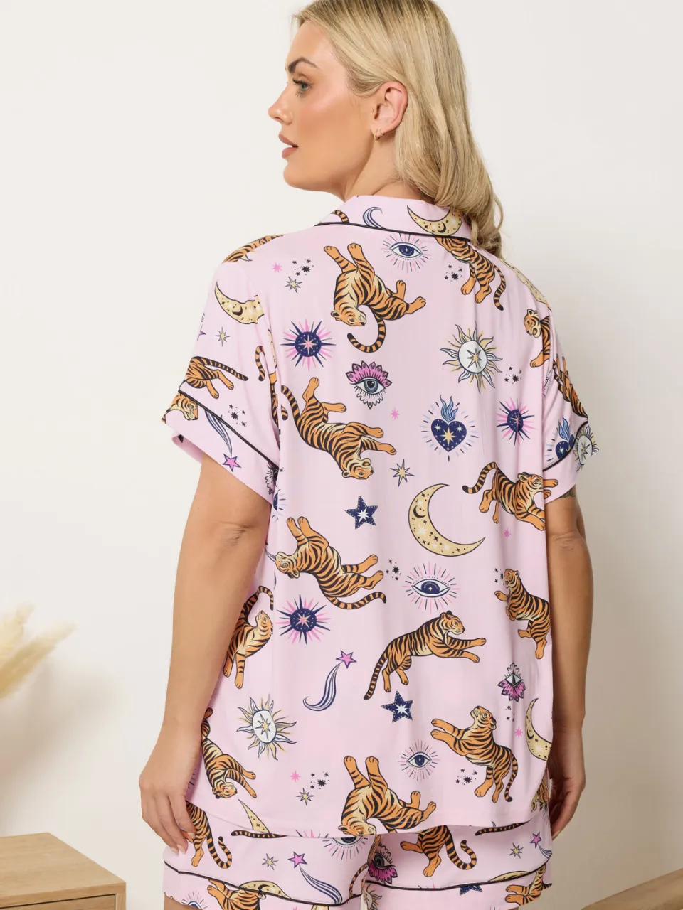 Yours Roze Hemels Korte Pyjamaset-64, foto 3