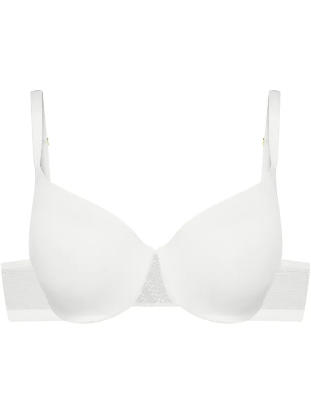 ESOTIQ Bluey - Beha - Wit - Voorgevormde cups - Geborduurd mesh