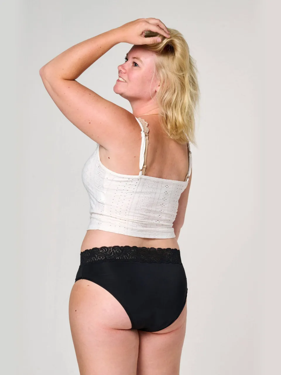 Moodies Undies sterk absorberende menstruatieslip zwart, foto 5