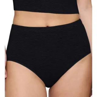 Triumph Beauty Layers Wool maxislip zwart Zwart,Grijs