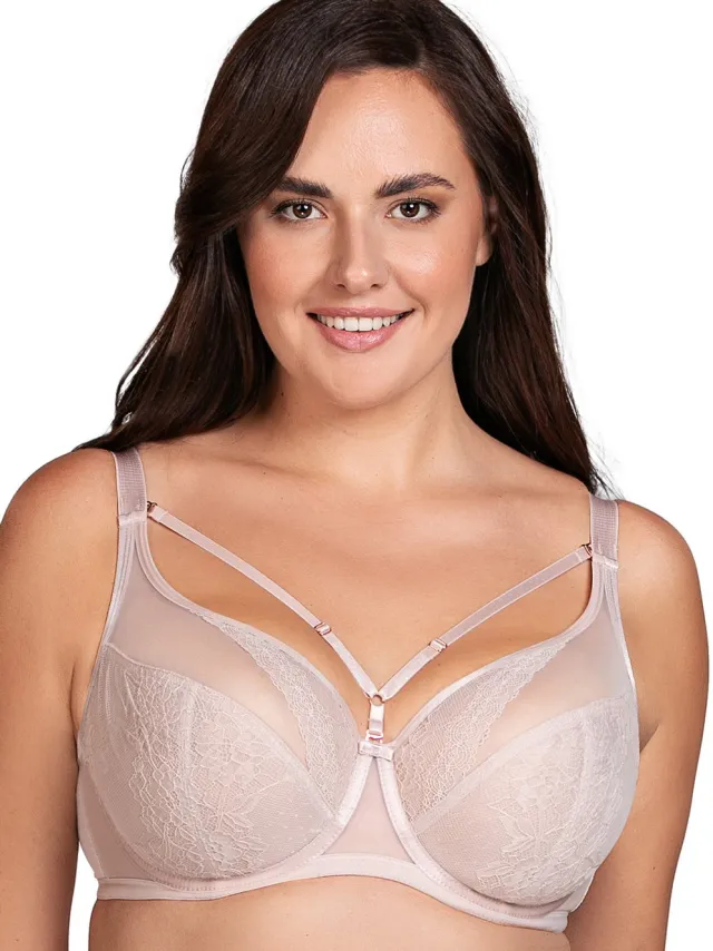 Vivisence Dames Soft Beha Met Beugel En Verstelbare Bandjes Voor Goede Steun Beige