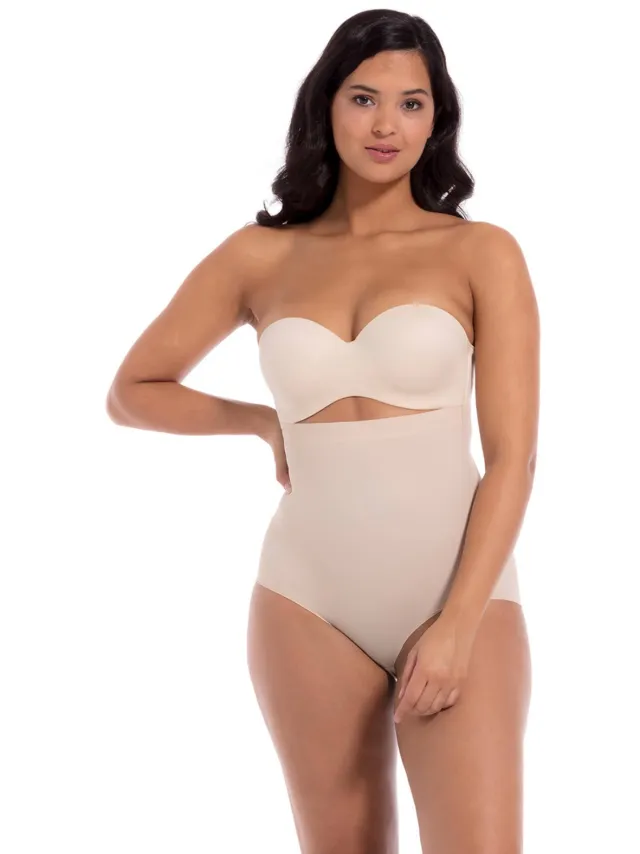 MAGIC Bodyfashion seamless high waist sterk corrigerende slip Maxi Sexy Hi lichtbeige