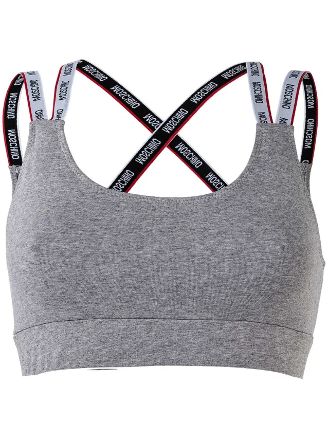 Moschino Bandeau Bustier Grijs