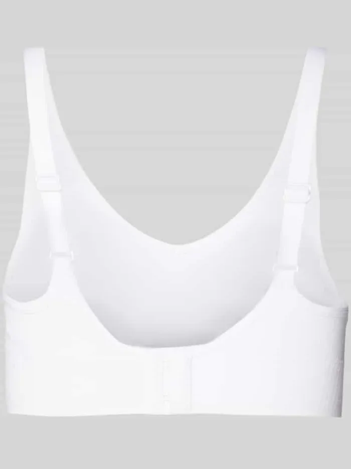 Schiesser Soft-bh in effen design model 'Classic' wit, foto 2