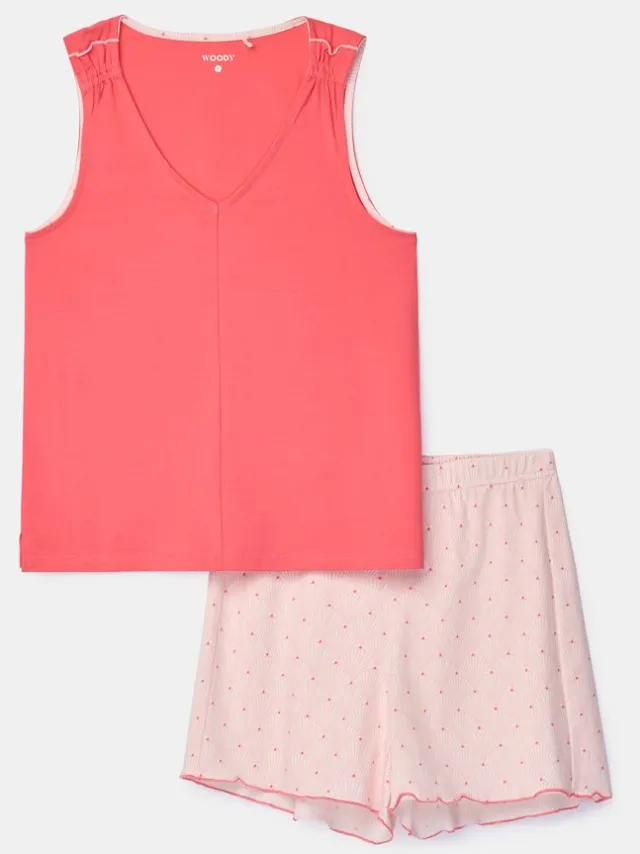 Woody pyjama-XPE/432-/s rood