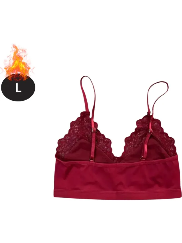 Bovista BH Zonder Beugel - Zonder Bandjes - Push-up Bh's - Comfort Beha - Gemengd - Rood