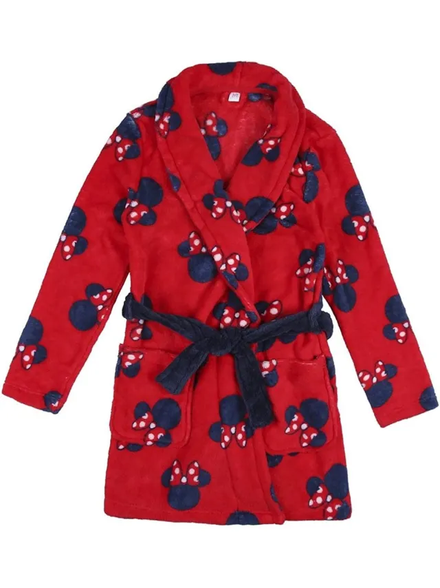 Disney Minnie Mouse Badjas in Coral Fleece - Rood - 14 jaar Red