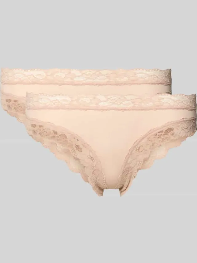 SKINY slim fit slip met kant model 'Rio' beige, foto 2