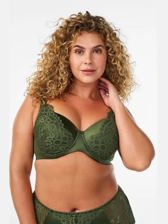 Zizzi LMERYEM voorgevormde beugel-bh groen, foto 5