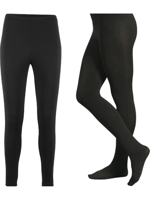 Apollo Soft Winter gevoerde zwarte thermo panty - Zwart
