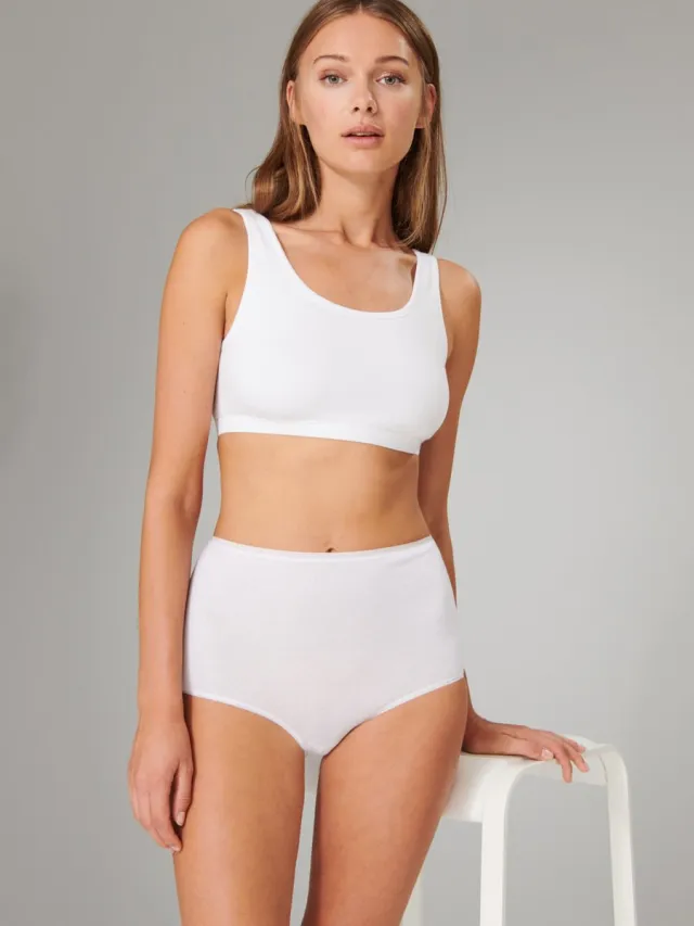Schiesser Bustier 95/5 biologisch katoen wit