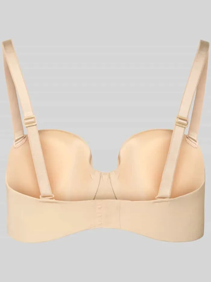 Boss Voorgevormde bh met labelprint beige, foto 2