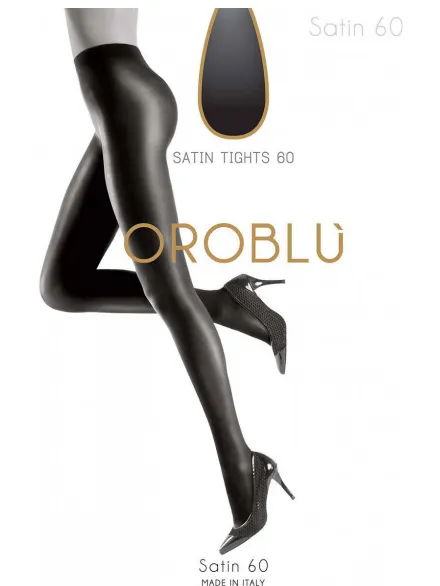 Oroblu Panty's/sokken or 1146010 satin 60 blauw, foto 2