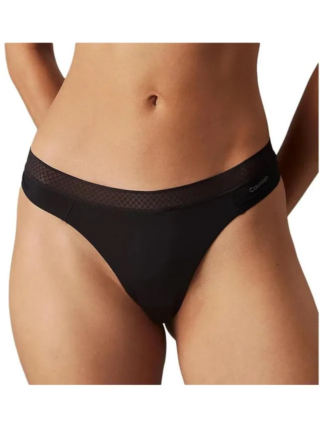 Strings Calvin Klein Jeans Thong1 zwart