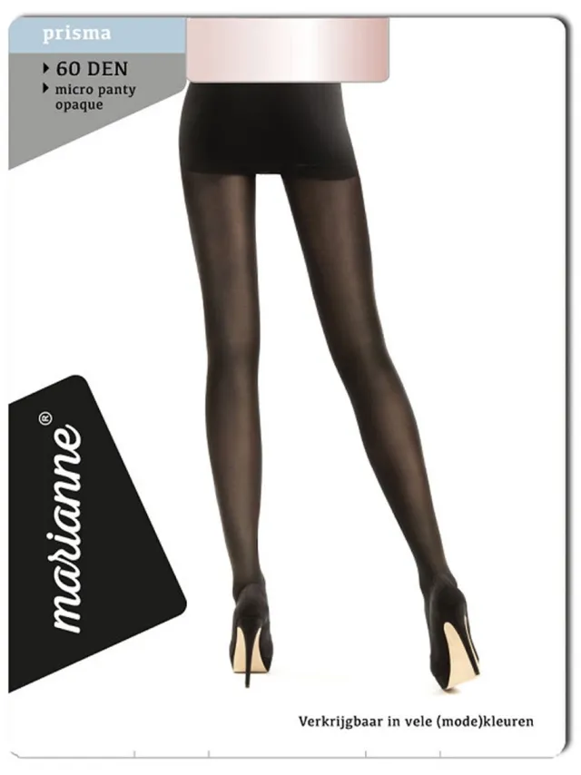 Marianne Gekleurde panty’s - 60 Denier - Merk: Marianne | Maat: L/XL - Olijf groen - per stuk