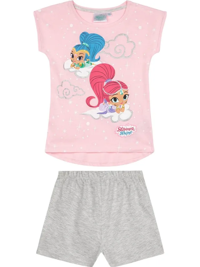 Nickelodeon Shimmer-and-Shine Pyjama met korte mouw - licht-roze licht roze