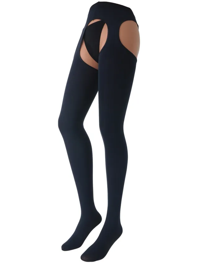 Trasparenze Panty’s/Kousen Trasparenze Collant Aperti 100 Denari Cortina Blauw