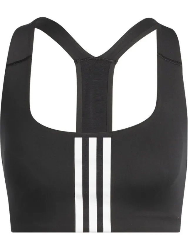 Adidas Power Impact Medium Support sportbeha zwart