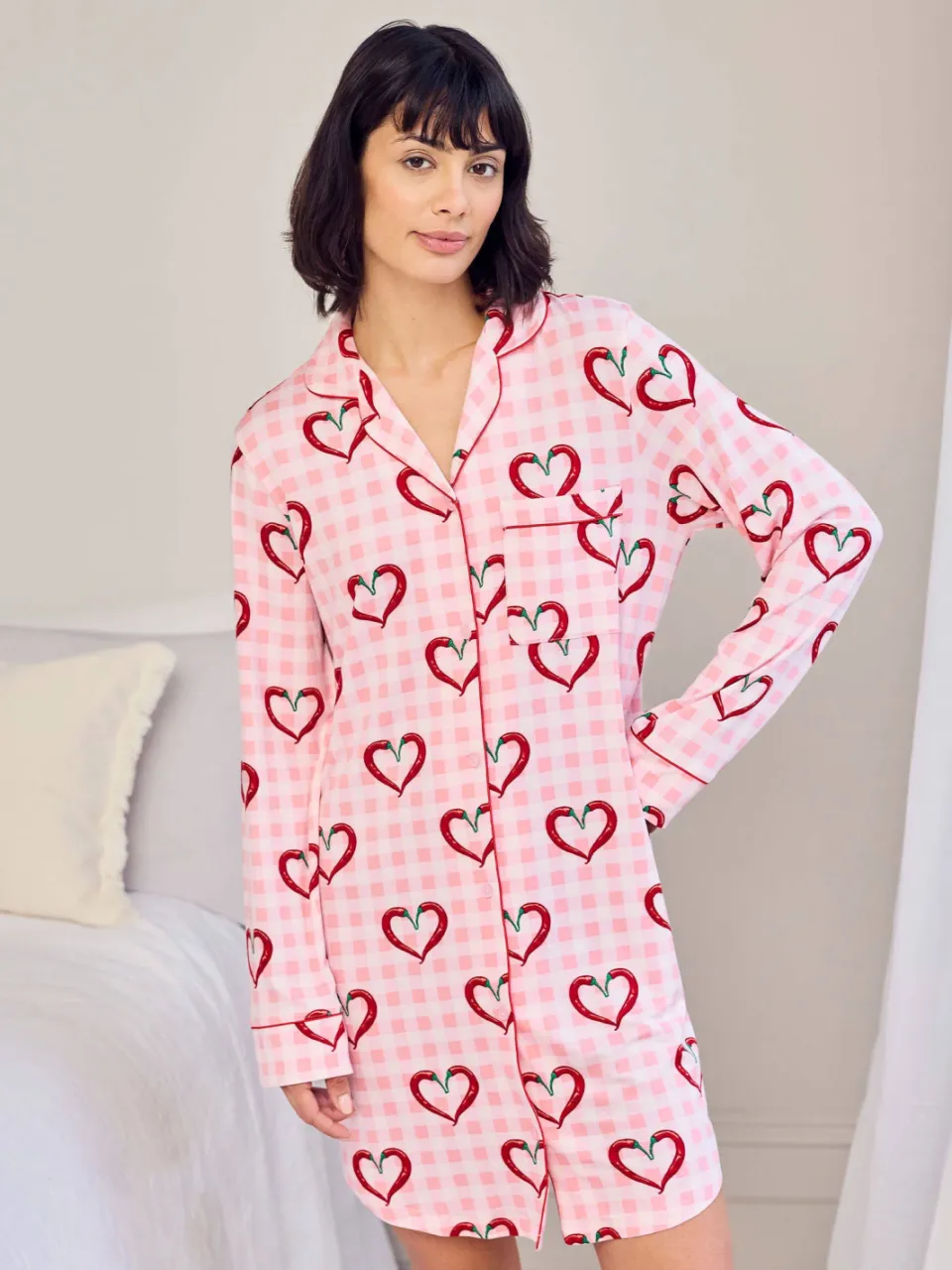 Chelsea Peers nachthemd roze rood, foto 7