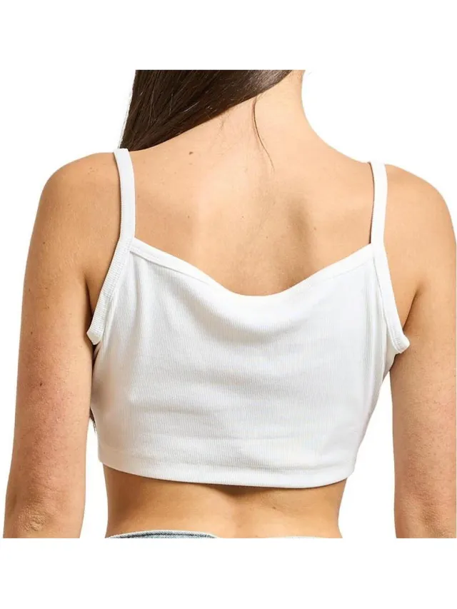 Calvin Klein Woven bralette wit
