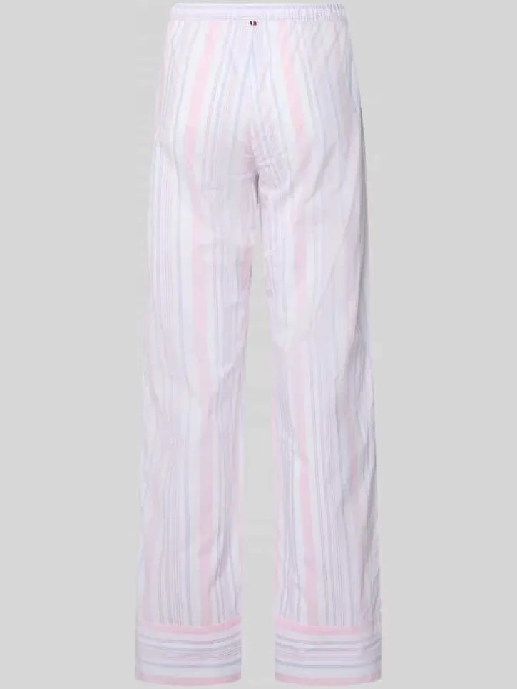 Tommy Hilfiger loose fit pyjamabroek van puur katoen felroze, foto 2