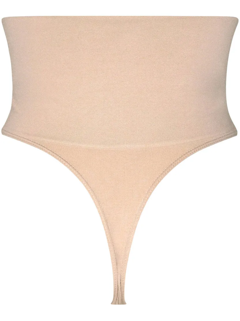 MAGIC Bodyfashion seamless high waist corrigerende string Shimmer beige, foto 3