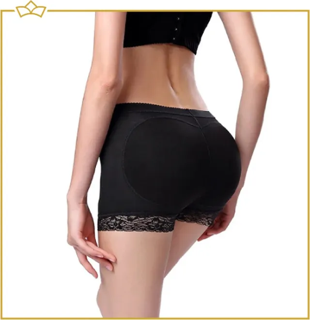 Attrezzo Butt lifter - Slip met vulling - Billen liften - Billenbroekje - Shapewear voor Billen - Lifting effect - Dikke Billen Zwart