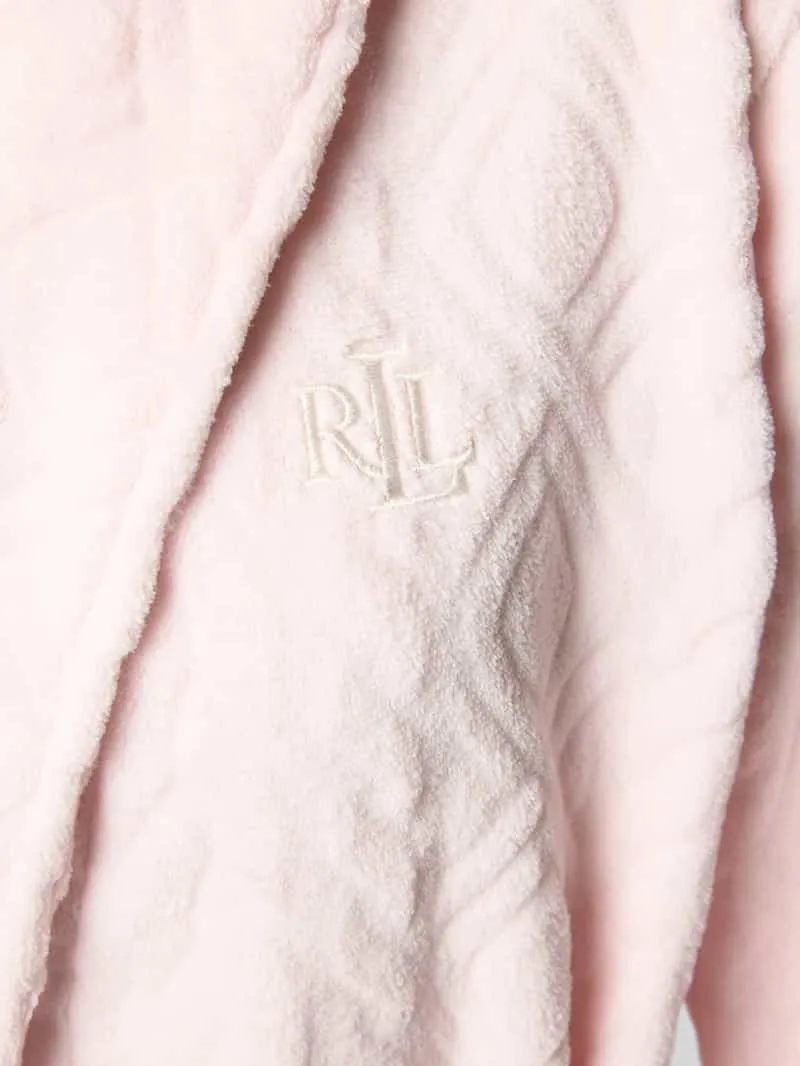 Lauren Ralph Lauren relaxed fit badjas met opgestikte zakken roze, foto 3